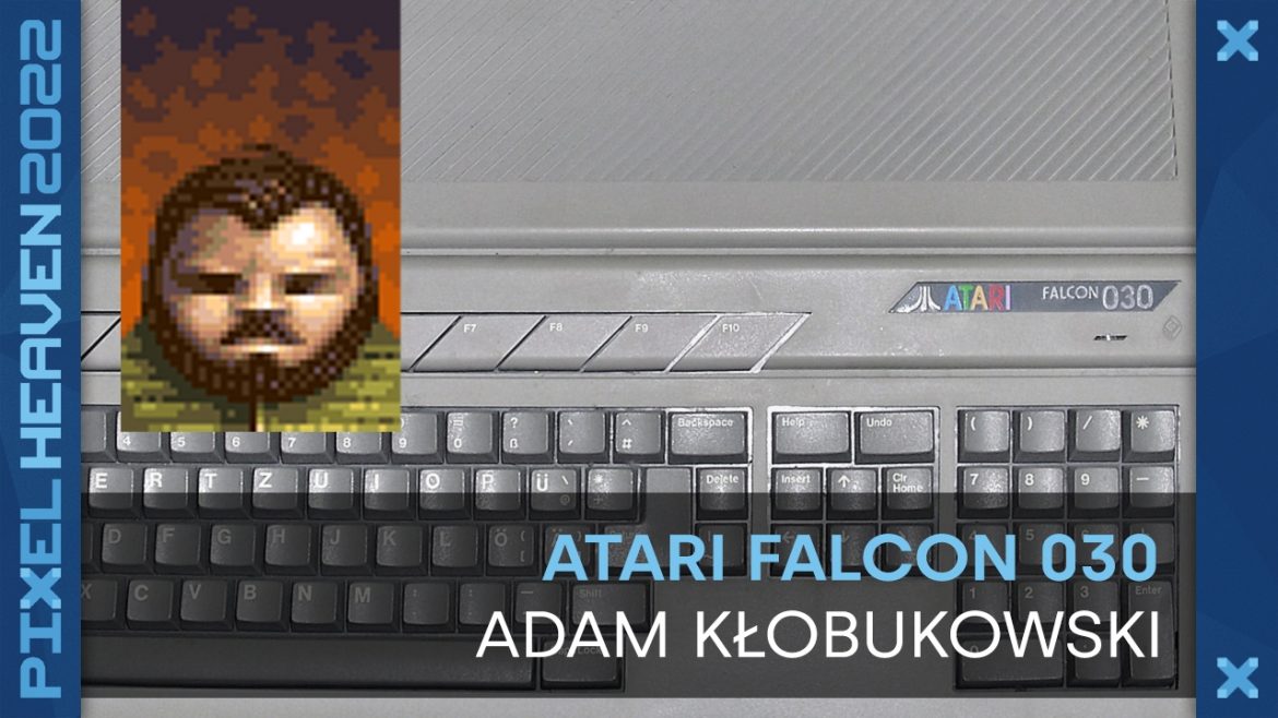 Obudowa Atari Falcon 030 i awatar Adama.